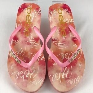 Bebe - Flip-flops. Orange. SZ: 9,10 NWT. Firm!
